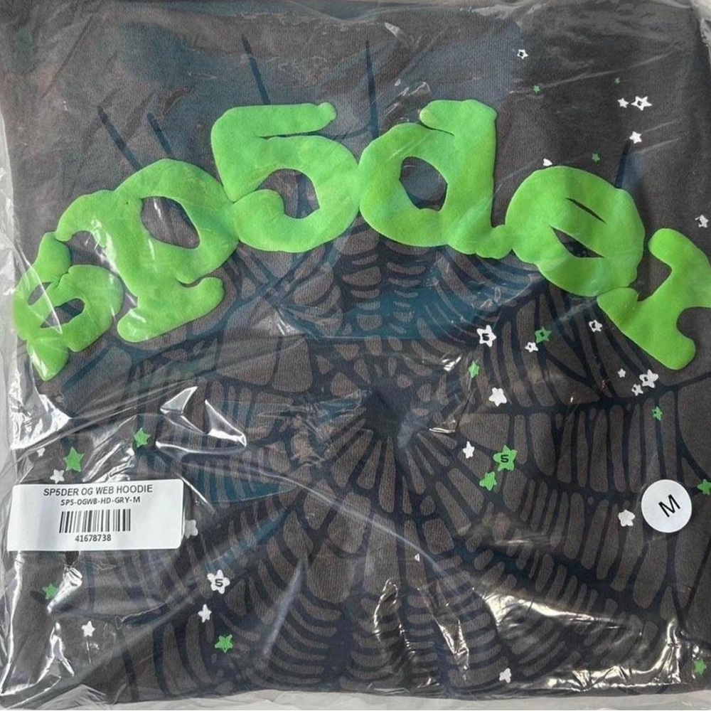 Green and Black Spider Web Hoodie